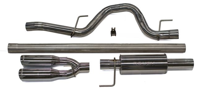 421711 - : Roush 2011-2014 F-150 Cat-Back Exhaust - 6.2L/5.0L/3.5L Side Exit for ROUSH Performance Image