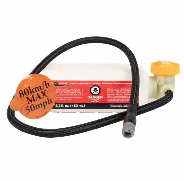 TA369 - : Temporary Mobility Kit Canister (450mL) for Ford: C-Max, Edge, Fusion, Mustang, Police Responder Hybrid, SSV Plug-In Hybrid | Lincoln: MKX, MKZ, Nautilus Image