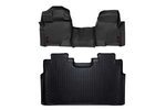 M51153 - : Floor Mats | FR &amp; RR | Over Hump | Ford F-150 (15-25)/F-150 Lightning (22-24)/Raptor (17-25) for Rough Country Image