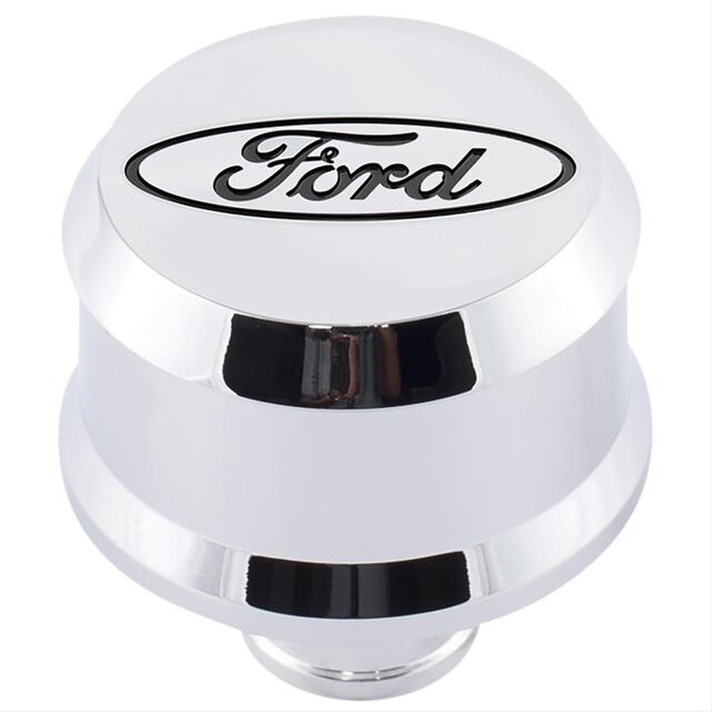 302439 - : "Ford" Slant Edge Breather - Chrome for Ford Performance Image