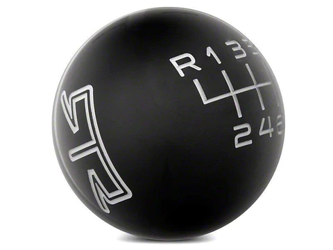 387317 - : 2011-2014 Mustang RTR Black Shift Knob - Gray Engraving for RTR Image