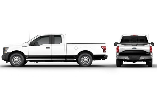 VML3Z6320000K - : F150 Two Tone Stripe Kit - Matte Black for Ford: F-150 Image