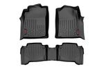 M75113 - : Floor Mats | Front and Rear | Double Cab | Fits Toyota Tacoma 2WD/4WD (2005-2011) for Rough Country Image