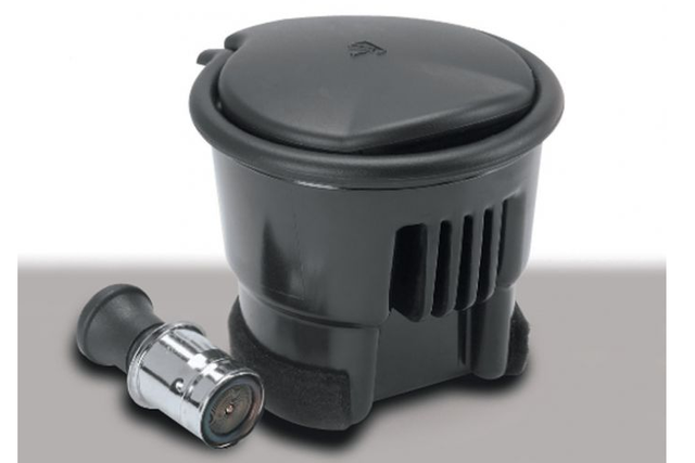 5L8Z7804810BAA - : Ash Cup/Coin Holder with Lighter Element for Ford: Explorer, Explorer Sport Trac, Five Hundred, Mustang, Mustang Mach-E, Ranger, Taurus | Lincoln: Corsair, Mark LT, MKC, MKS, MKX, MKZ, Navigator, Zephyr | Mercury: Sable Image