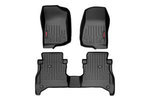 M61505 - : Floor Mats | FR &amp; RR | RR Non-Lock | Fits Jeep Gladiator JT 4WD (2020-2025) for Rough Country Image