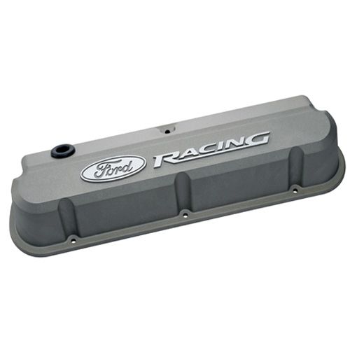 302137 - : Valve Cover Ford Sb Slant Edge Gray Crinkle for Ford Performance Image