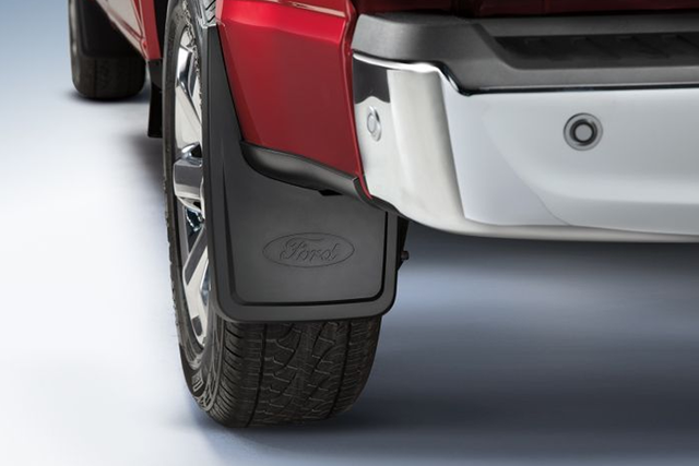 ML3Z16A550BA - : Splash Guards - Molded, Rear Pair, Black, Without Wheel Lip Molding for Ford: F-150, F-150 Lightning Image