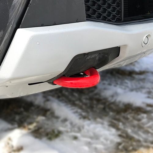 M18954RA - : 2019-2023 Ranger Tow Hooks-Pair-Red for Ford Performance Image