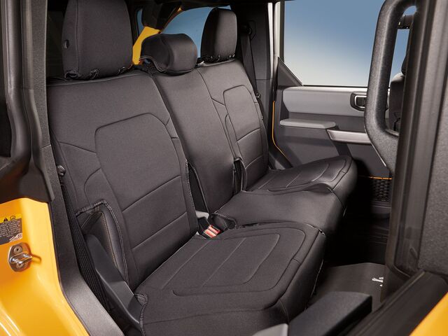 VM2DZ1863812D - : Neoprene Seat Covers By Coverking, Rear, Black, For 4 Door, Without Armrest for Ford: Bronco Image