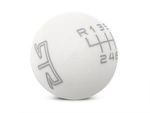 389550 - : 2015-2023 Mustang RTR White Shift Knob - Gray Engraving for RTR Image