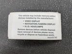 5020527AC - : Mercury Warning Label, Us for Mopar Image
