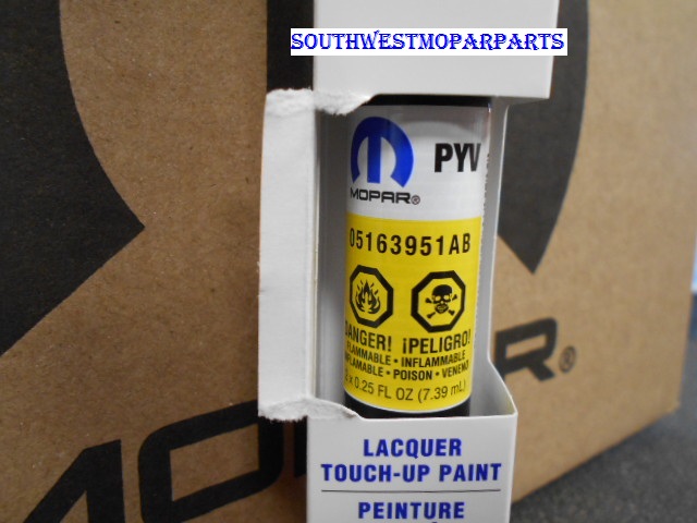 5163951AB - Vehicle Care Products: PYV HELLA YELLA Touch up PEN Paint 5163951AB for Mopar Image
