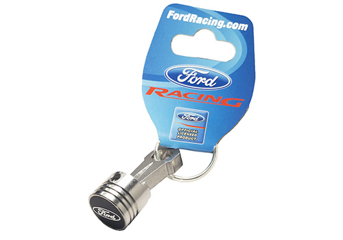 302700 - : PISTON AND ROD KEYCHAIN FEATURING FORD OVAL for Ford Performance Image