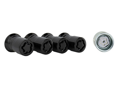 M1A043A - : M14 X 1.5 BLACK SECURITY LUG NUT KIT OF 4 for Ford Performance Image