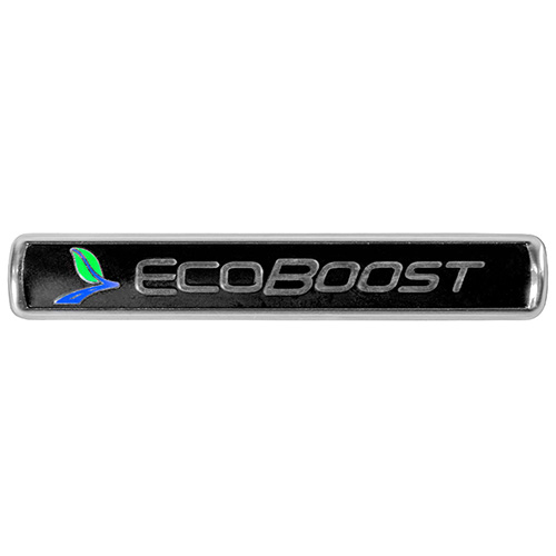 M1447EBBLK - : ECOBOOST EMBLEMS/BADGES-BLACK AND SILVER-PAIR for Ford Performance Image