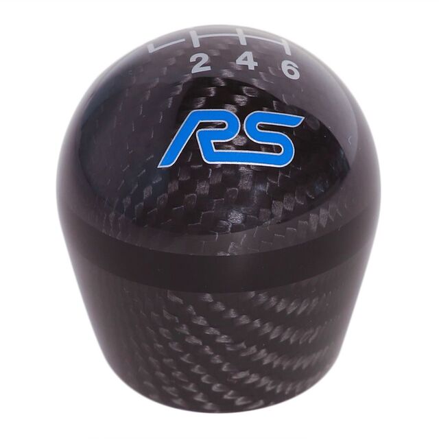 M7213FRSCF - : Ford Focus RS Carbon Fiber Shift Knob with Blue RS logo for Ford Image