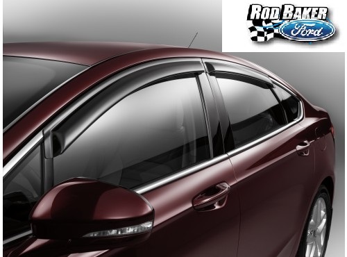 VGS7Z18246A - Exterior: 2013-2017 Ford Fusion Side Window Deflectors - OEM Accessory Window Vents for Ford Image