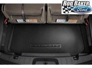 BB5Z6111600BB - Interior: 11 thru 17 Explorer OEM Ford 3rd Row Black Cargo Area Protector Mat Liner NEW for Ford Image