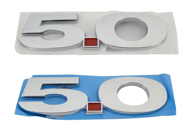 M1447M50 - : 2011-2014 MUSTANG 5.0L FENDER EMBLEMS/BADGES-CHROME-PAIR for Ford Performance Image