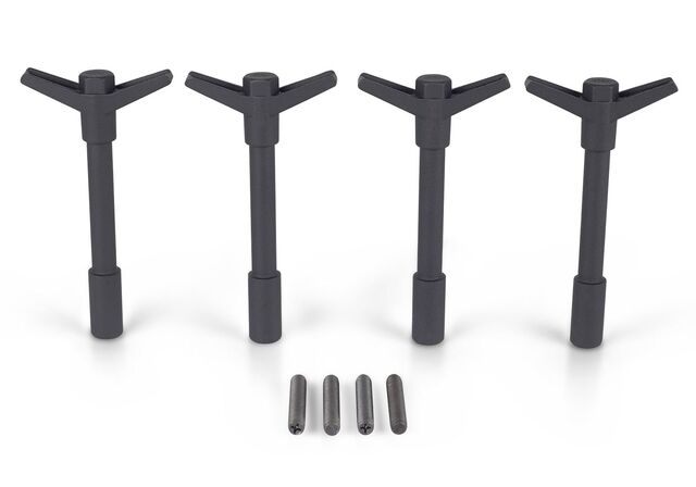 302326 - : VALVE COVER HOLD DOWN WING NUTS:BLACK CRINKLE FINISH for Ford Performance Image