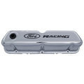 302071 - : FORD RACING LOGO STAMPED STEEL VALVE COVERS CHROME for Ford Performance Image