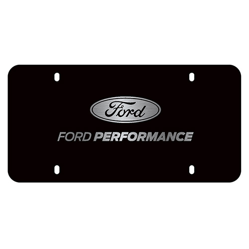 M1828LB - : FORD PERFORMANCE BLACK STAINLESS STEEL MARQUE PLATE for Ford Performance Image