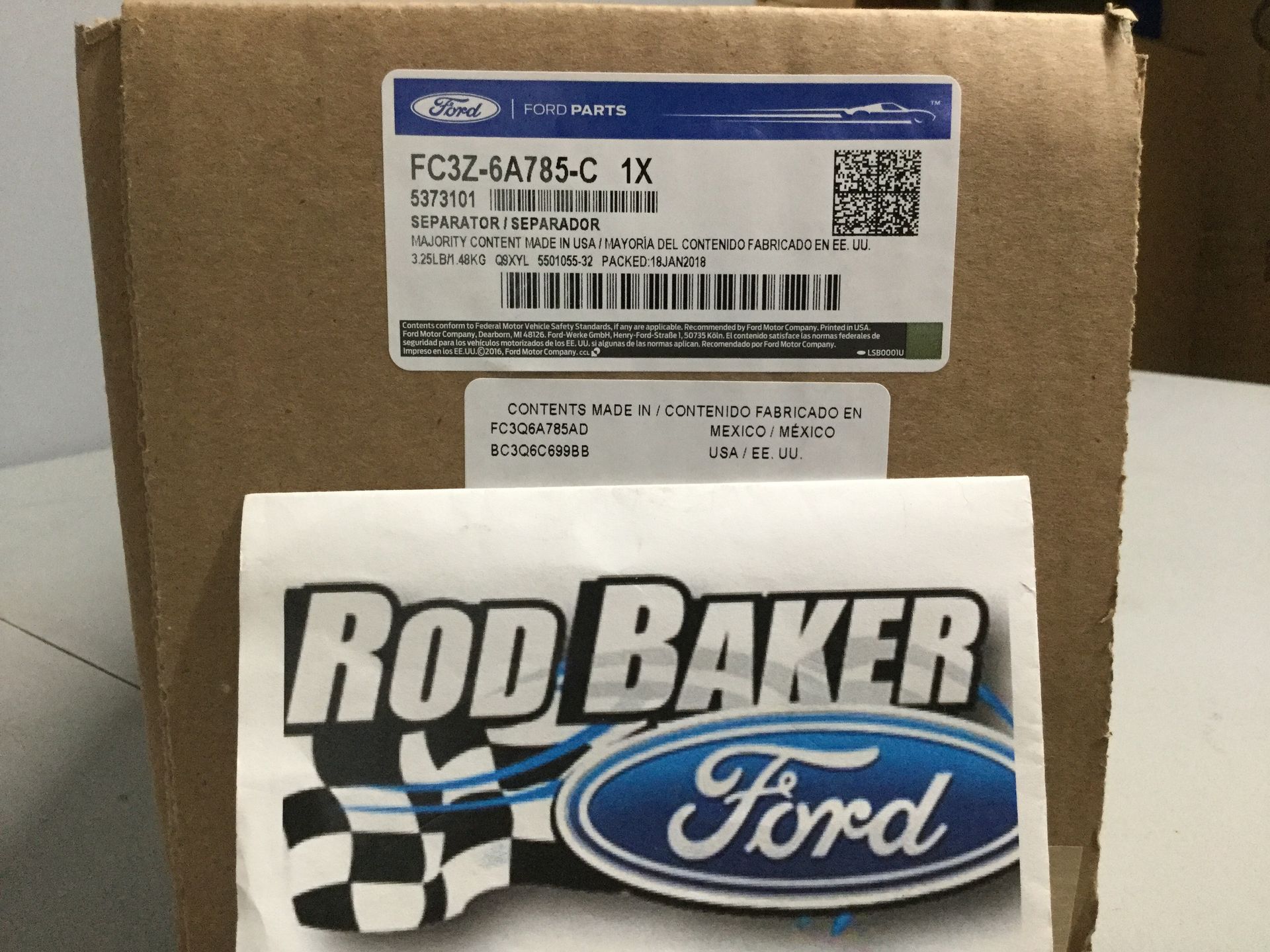 FC3Z6A785C - Emission System: Separator for Ford Image