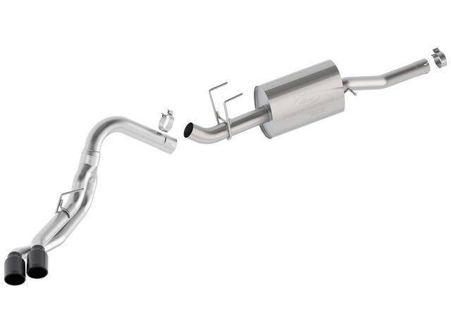 M5200FSDB - : 2023-2026 7.3L Super Duty Side Exit Exhaust w/ Black Tips for Ford Performance Image