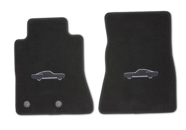 M13086M6 - : 2015-2025 MUSTANG BLACK FLOOR MATS for Ford Performance Image