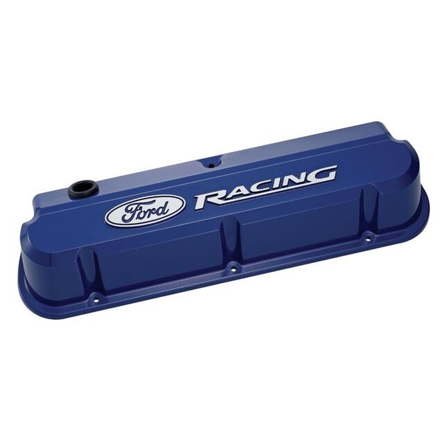 302136 - : FORD RACING 289-351 SLANT EDGE VALVE COVER BLUE for Ford Performance Image