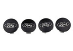 M1096KBCS - : FORD CAR BLACK AND CHROME WHEEL CENTER CAP KIT-SATIN for Ford Performance Image