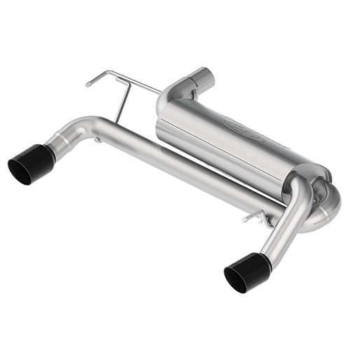 M5230BR7SB - : 2021-2025 BRONCO 2.7L SPORT TUNED AXLE-BACK EXHAUST - BLACK CHROME TIPS for Ford Performance Image