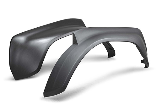 M16268BMR - : 2022-2025 BRONCO RAPTOR CARBON FIBER REAR FENDER FLARE SET-MATTE for Ford Performance Image