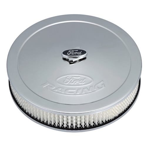 302350 - : AIR CLEANER KIT: CHROME, FORD RACING EMBLEM for Ford Performance Image