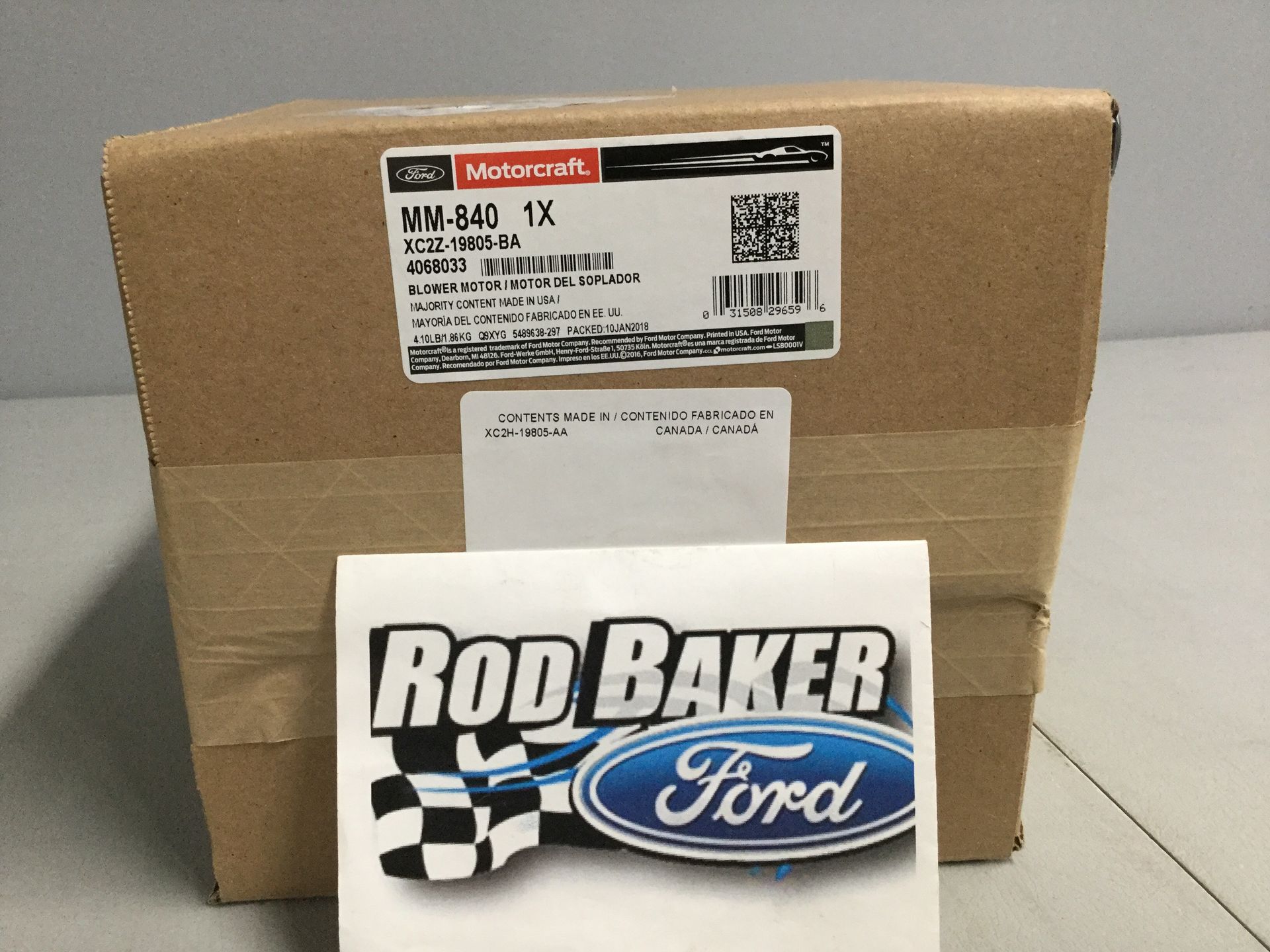 XC2Z19805BA - HVAC: Blower Motor for Ford Image