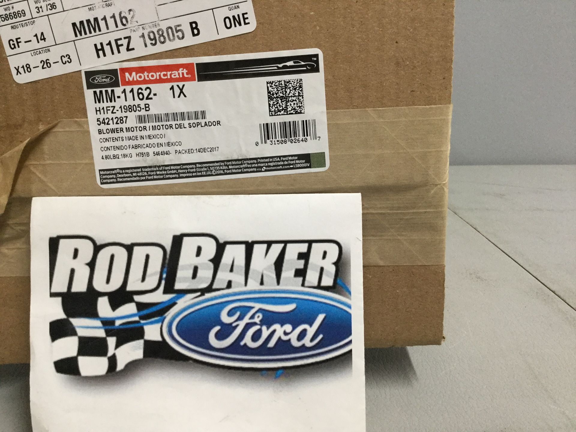 H1FZ19805B - HVAC: Blower Motor for Ford Image