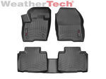 448151448152 - : WeatherTech Floor Mats FloorLiner for Ford Edge - 2015-2017 - Black for WeatherTech Image