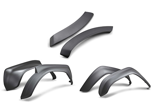 M16268BM - : 2022-2025 BRONCO RAPTOR CARBON FIBER FENDER FLARE SET-MATTE for Ford Performance Image
