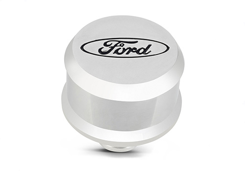 302438 - : "FORD" SLANT EDGE BREATHER POLISHED for Ford Performance Image