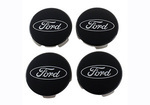 M1096KBCT - : FORD TRUCK/SUV BLACK AND CHROME WHEEL CENTER CAP KIT for Ford Performance Image