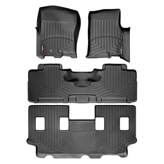 443531441072441076 - : WeatherTech 07-17 Expedition and Navigator Part # 443531-441072-441076 1st 2nd 3rd Row Black - WeatherTech for WeatherTech Image