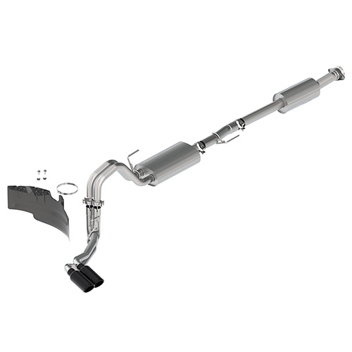 M5200FTBS - : 2021-2025 F-150 2.7L, 3.5L &amp; 5.0L TOURING EXHAUST - BLACK - SIDE EXIT for Ford Performance Image
