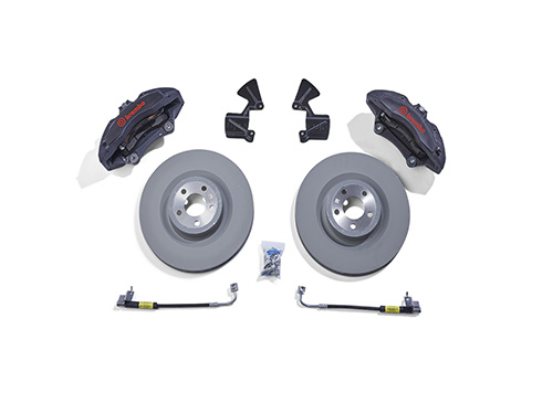M2300V - : 2015-2023 MUSTANG PERFORMANCE PACK 6-PISTON FRONT BRAKE KIT for Ford Performance Image
