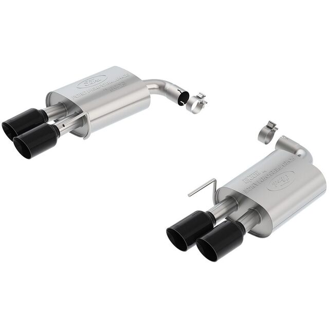 M5230M8SBA - : 2018-2023 Mustang GT 5.0L SPORT Muffler Kit w/ Black Tips for Ford Performance Image