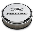 302384 - : "FORD RACING" SLANT EDGE AIR CLEANER CHROME for Ford Performance Image