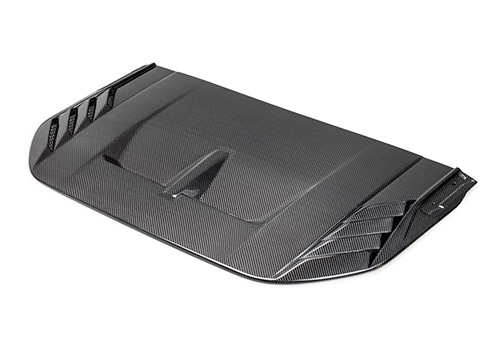 M16628BG - : 2022-2025 BRONCO RAPTOR CARBON FIBER HOOD VENT-GLOSS for Ford Performance Image
