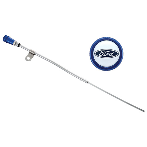 302400 - : DIPSTICK KIT: ALUMINUM ANODIZED HANDLE, EMBOSSED FORD LOGO for Ford Performance Image