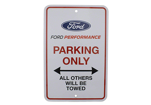 M1827PARK - : FORD PERFORMANCE PARKING ONLY SIGN for Ford Performance Image