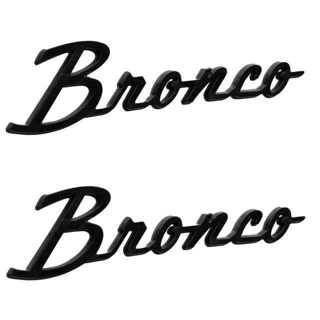 M1447BSGS - : 2021-2024 Ford Bronco Classic Gloss Black Fender Badge Kit for Ford Image