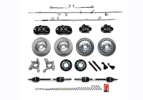 M2300YBK - : 2015-2023 MUSTANG PERFORMANCE GT350R BLACK BRAKE KIT for Ford Performance Image